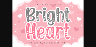 Bright Heart Font  Font Poster 1