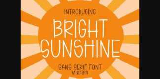 Bright Sunshine Font Poster 1