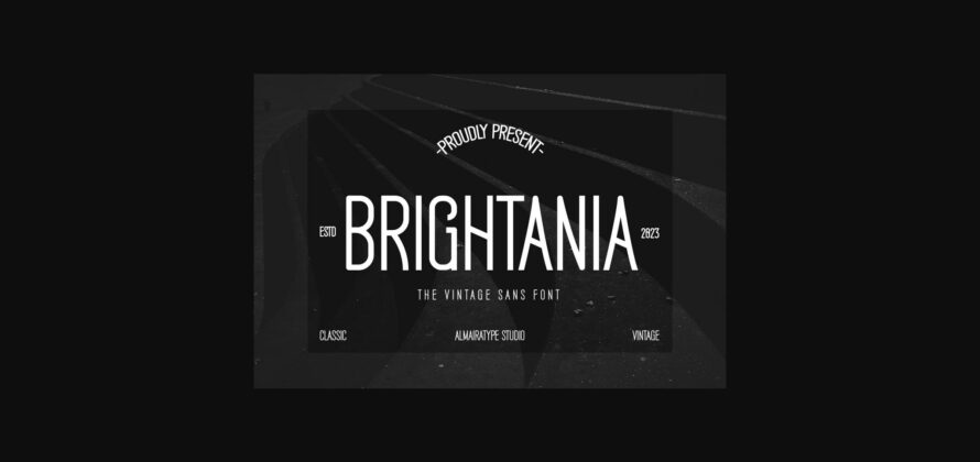 Brightania Font Poster 3