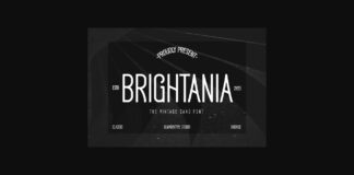 Brightania Font Poster 1