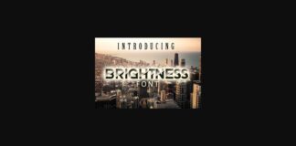 Brightness Font Poster 1