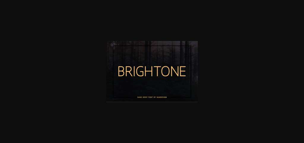 Brightone Font Poster 3