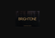 Brightone Font Poster 1