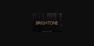 Brightone Font Poster 1