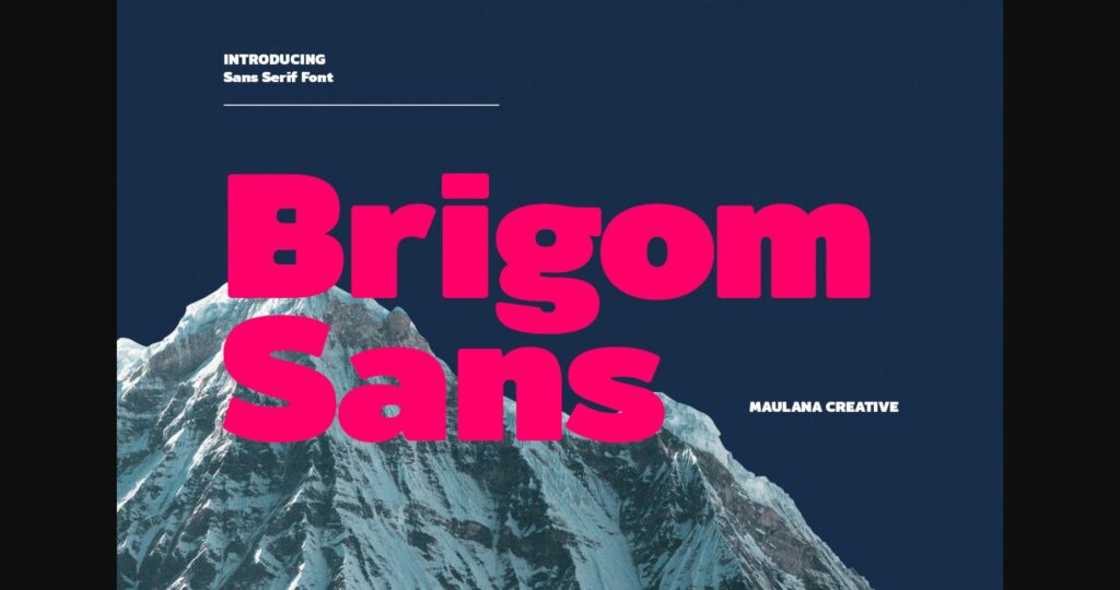 Brigom  Font Poster 3