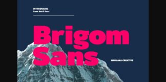 Brigom  Font Poster 1