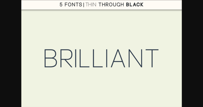 Brilliant Font Poster 3