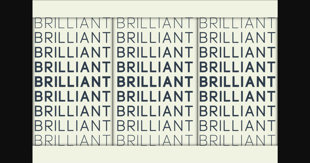 Brilliant Font Poster 4