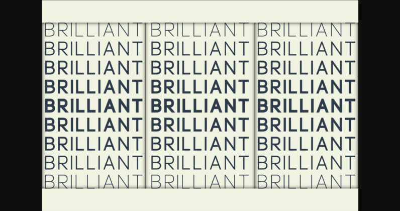 Brilliant Font Poster 4