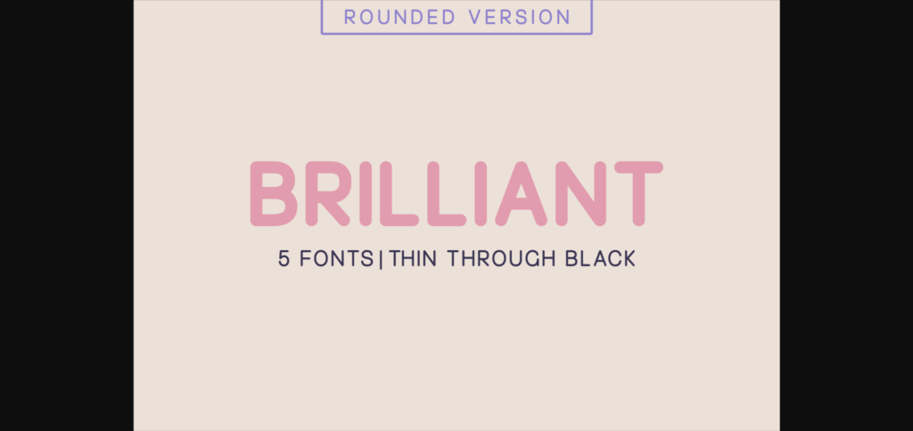 Brilliant Font Poster 3