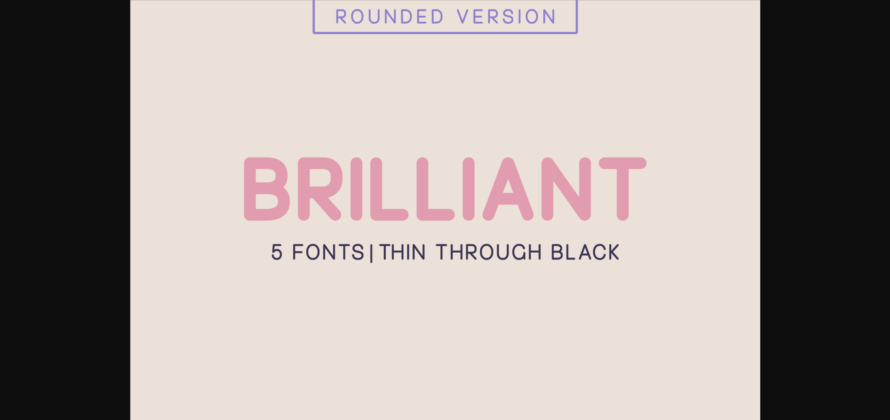 Brilliant Font Poster 3