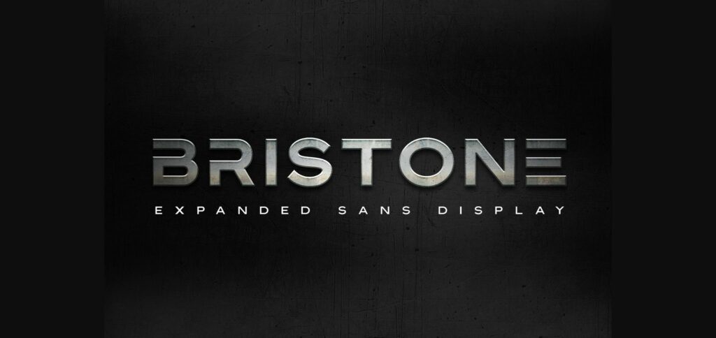 Bristone Font Poster 3