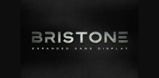 Bristone Font Poster 1