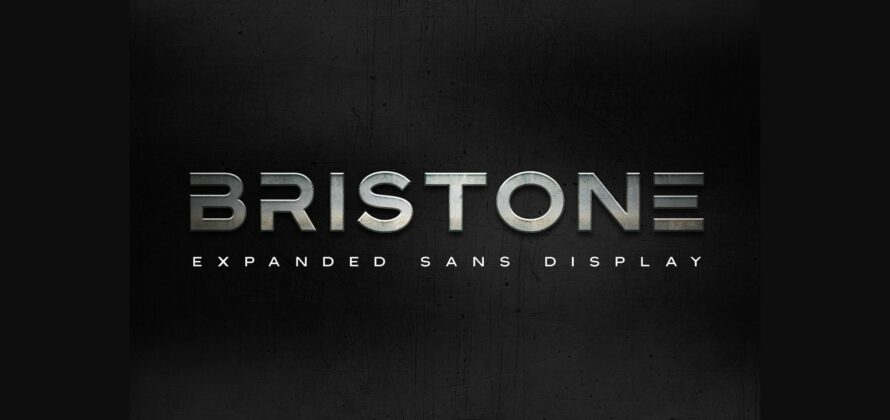 Bristone Font Poster 1