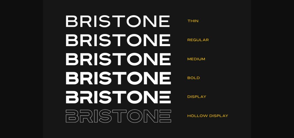 Bristone Font Poster 11