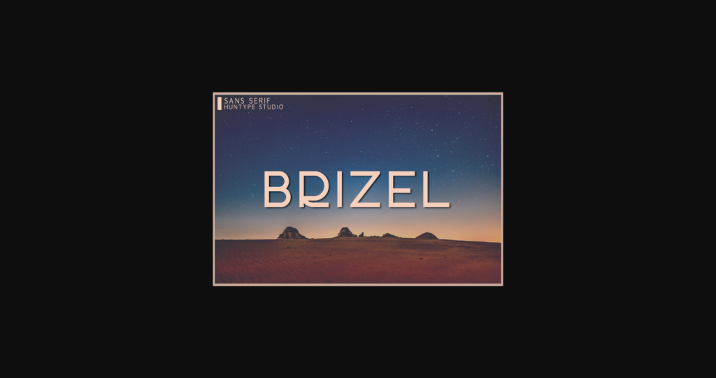 Brizel Font Poster 3