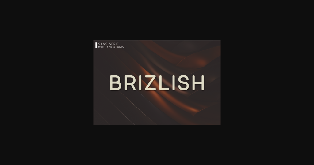 Brizlish Font Poster 1