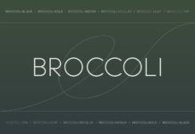 Broccoli Font Poster 1