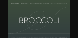 Broccoli Font Poster 1