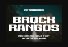 Brock Rangos Font Poster 1