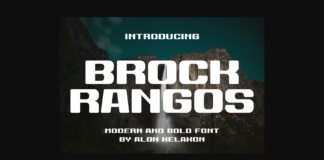 Brock Rangos Font Poster 1