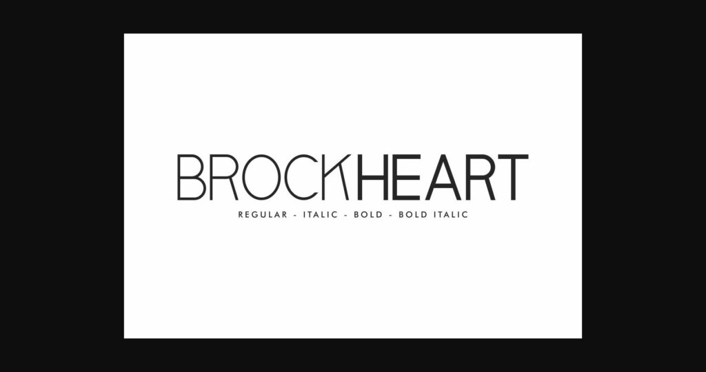 Brockheart Font Poster 1