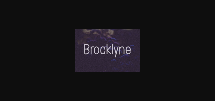 Brocklyne Font Poster 3