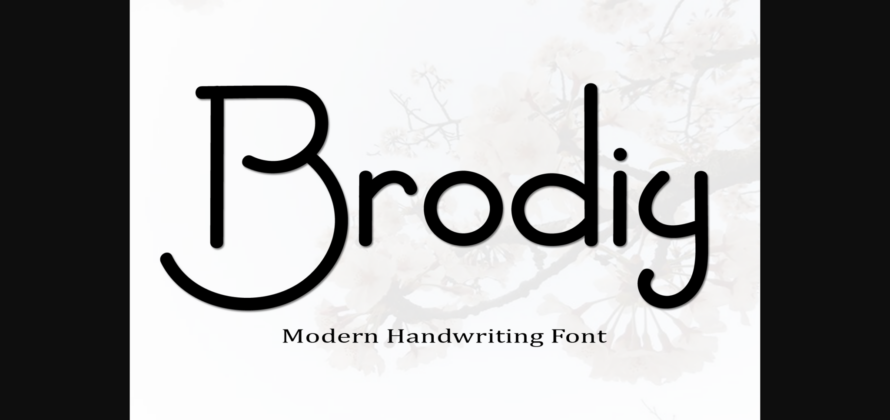 Brodiy Font Poster 3