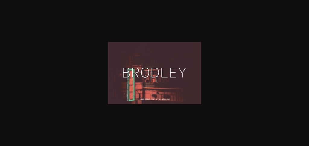 Brodley Font Poster 3