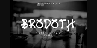 Brodoth Font Poster 1