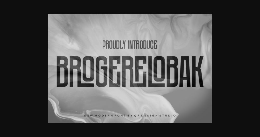 Brogerelobak Font Poster 3