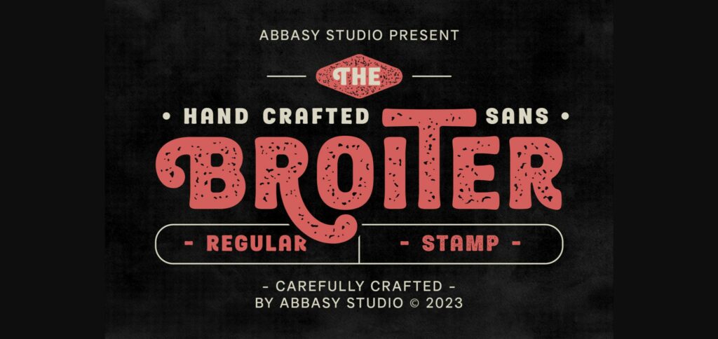 Broiter Font Poster 3