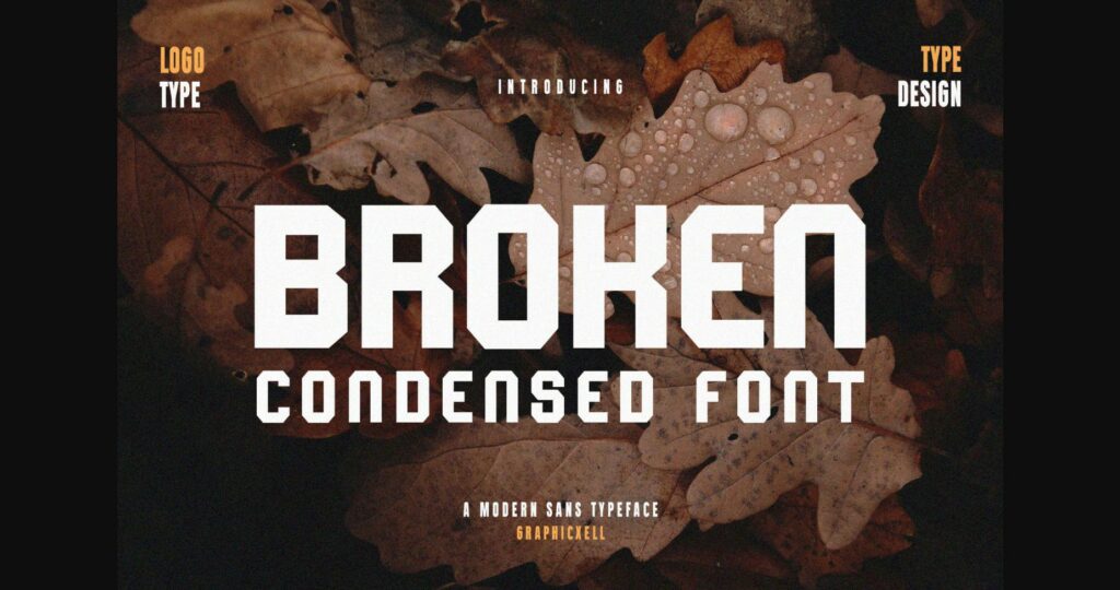 Broken Font Poster 3