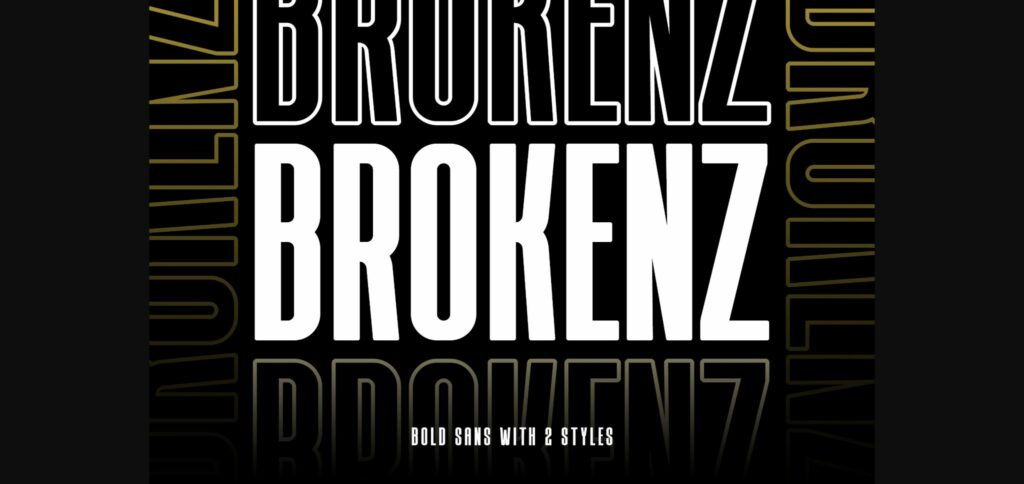 Brokenz Font Poster 3