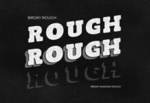 Broky Rough Fonts