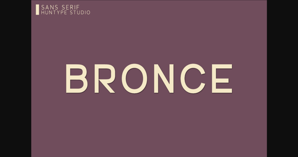 Bronce Font Poster 3