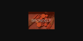 Brondelf Font Poster 1