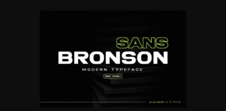 Bronson Font Poster 1