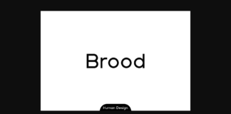 Brood Font Poster 1