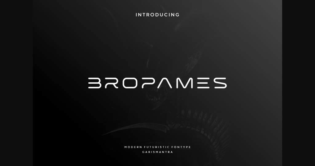 Bropames Font Poster 3