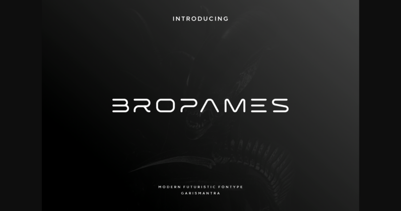 Bropames Font Poster 1