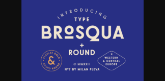 Brosqua Font Poster 1