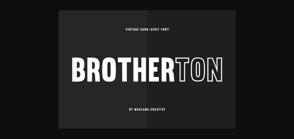 Brotherton Font Poster 1