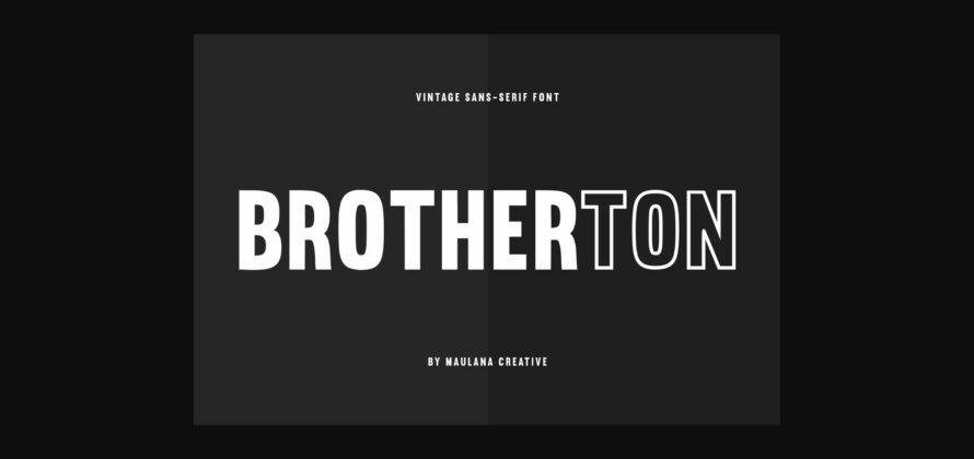 Brotherton Font Poster 1