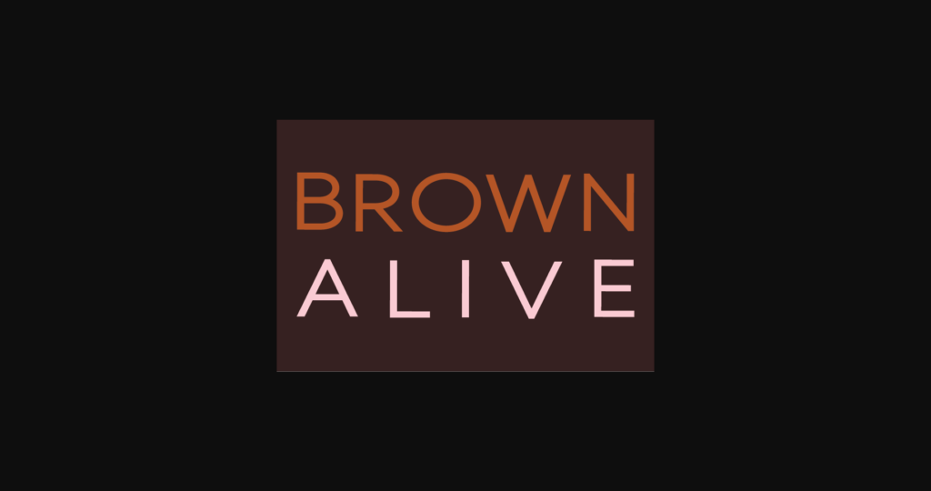 Brown Alive Font Poster 1