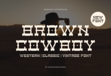 Brown Cowboy Font