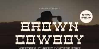 Brown Cowboy Font