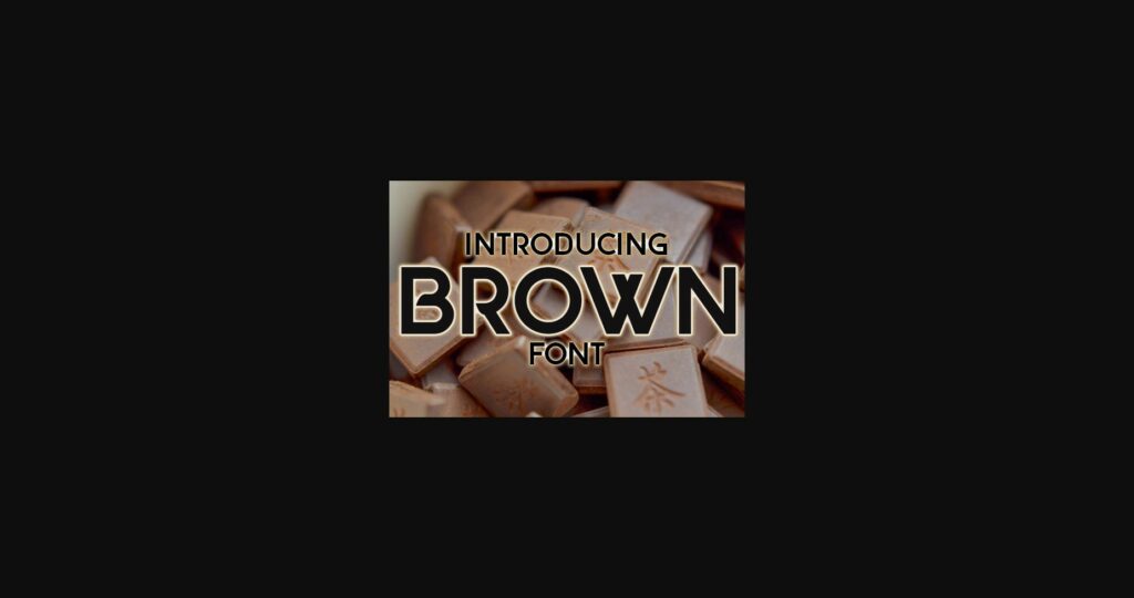 Brown Font Poster 3