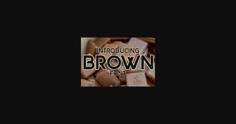 Brown Font Poster 3