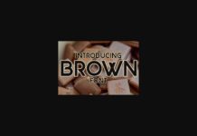 Brown Font Poster 1